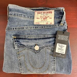 TRUE RELIGION Billy Sn Flap Relaxed Bootcut Jeans 700683 38x33.5 $159 🔥🔥